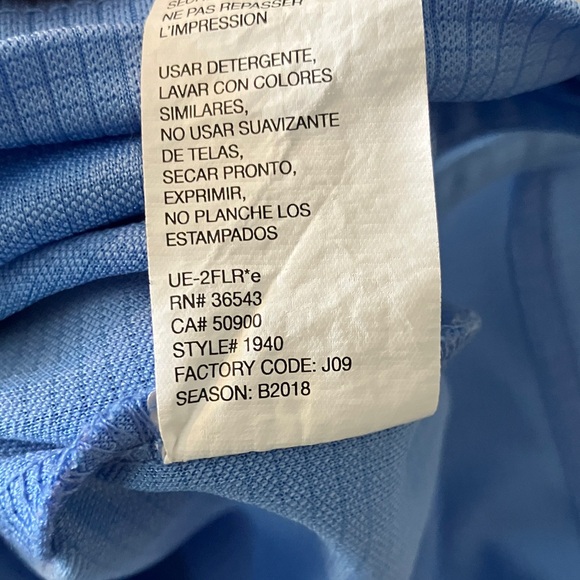 Two Polo Shirts Lavender Roundtree & Yorke and Blue Izod Golf Blue Size Large - Picture 14 of 14